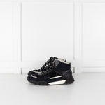 Chanel Black White Trim Interlocking CC Mesh Trainers