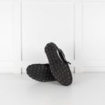 Chanel Black White Trim Interlocking CC Mesh Trainers