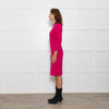 Givenchy Pink Stretch Long Sleeve Column Dress