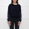 Amanda Wakeley Navy Cashmere Jumper with Silk Back