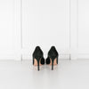 Gianvito Rossi Green Suede Pointy Heeled Shoes