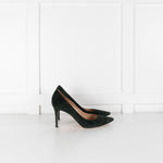Gianvito Rossi Green Suede Pointy Heeled Shoes
