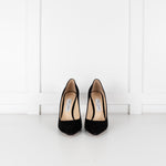 Jimmy Choo Black Suede Classic Heeled Shoes