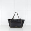 Valentino Black Grained Leather Rockstud Tote Bag
