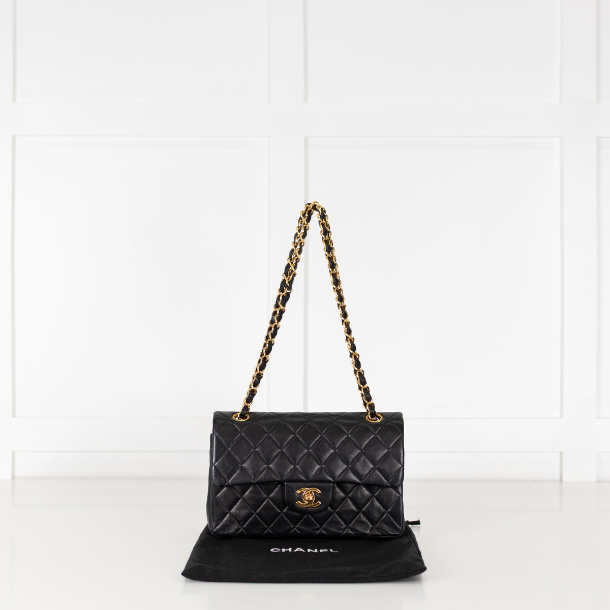 Chanel Small Black Double Flap Vintage Bag