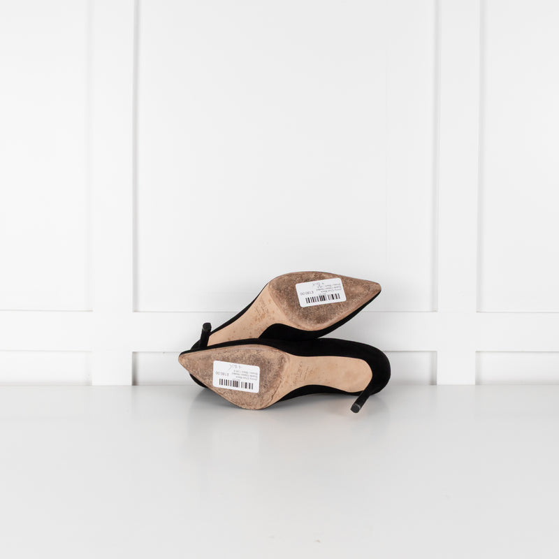Jimmy Choo Black Suede Classic Heeled Shoes