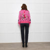 Never Fully Dressed Pink Cardigan with Red Leopards