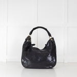 Jimmy Choo Grey Embossed Leather Bag