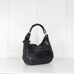 Jimmy Choo Grey Embossed Leather Bag