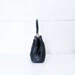 Coach Black Fabric Leather Trim Signature 25637 Shoulder Bag