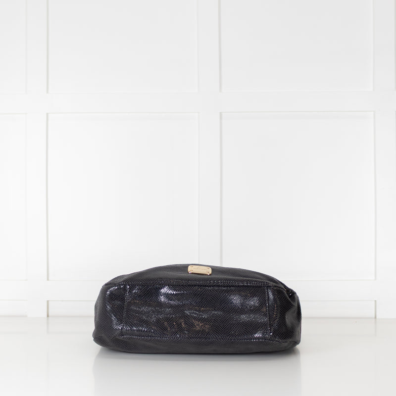 Jimmy Choo Grey Embossed Leather Bag