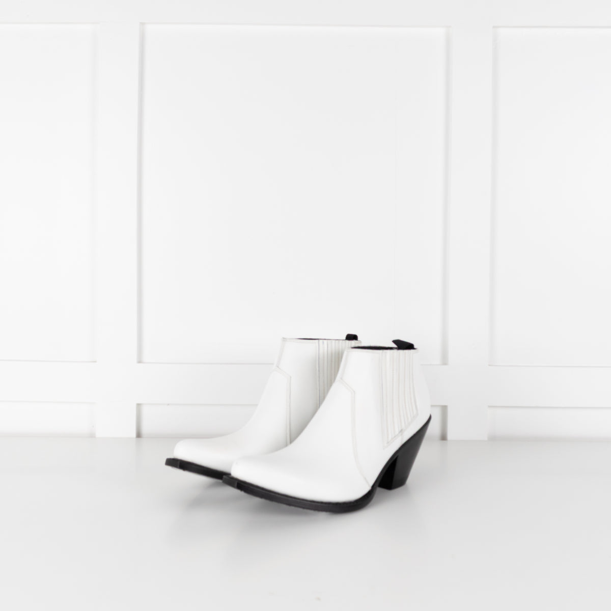 Celine White Cowboy Boot