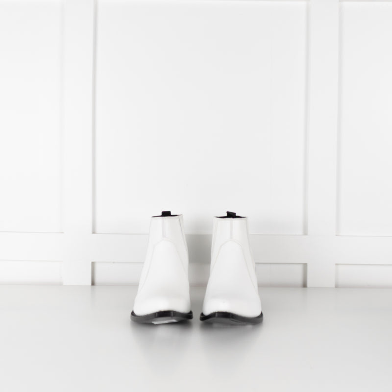 Celine White Cowboy Boot