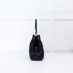 Coach Black Fabric Leather Trim Signature 25637 Shoulder Bag