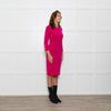 Givenchy Pink Stretch Long Sleeve Column Dress