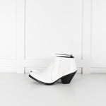 Celine White Cowboy Boot