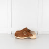See By Chloe Tobacco Brown Calf Suede Clogs