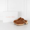 See By Chloe Tobacco Brown Calf Suede Clogs