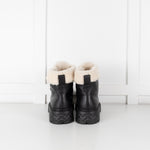 Jimmy Choo Black Shea Shearling Ankle Boots