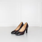 Chanel Brown And Black Leather Shoes