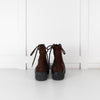 Tod's Brown Suede Lace Up Ankle Boots