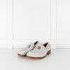 Acne Grey Felted Loafers with Logo Plaque