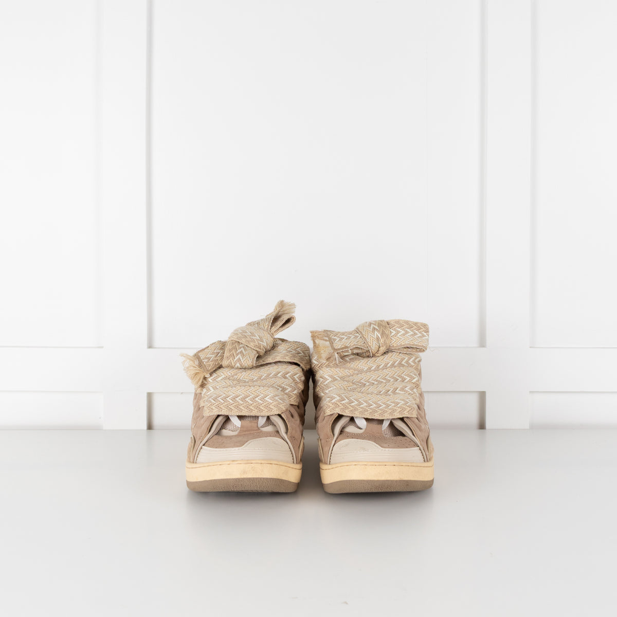 Lanvin Beige Curb Sneakers