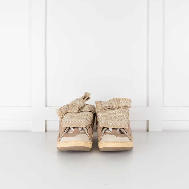 Lanvin Beige Curb Sneakers