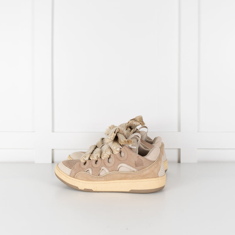 Lanvin Beige Curb Sneakers
