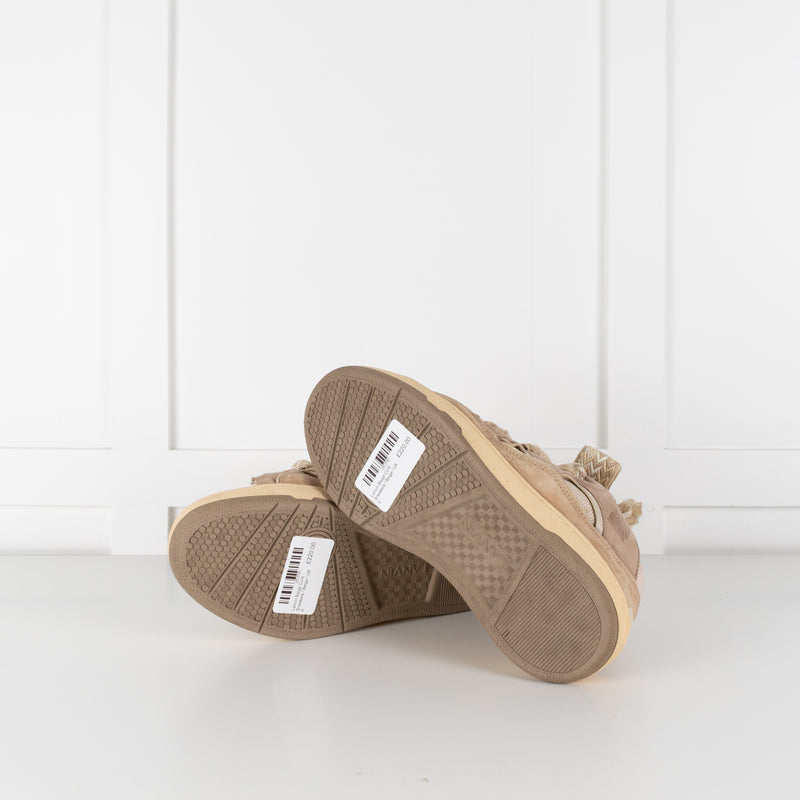 Lanvin Beige Curb Sneakers