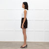 La Double J Black Bronze Floral Twiggy Mini Skirt