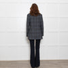 Essential Antwerp Grey Blue Check Blazer Jacket
