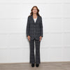 Essential Antwerp Grey Blue Check Blazer Jacket