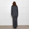 Essential Antwerp Grey Blue Check Trousers