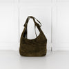 Reformation Green Suede Vittoria Small Bag