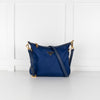 Prada Cobalt Blue Nylon Leather Trim Crossbody Bag