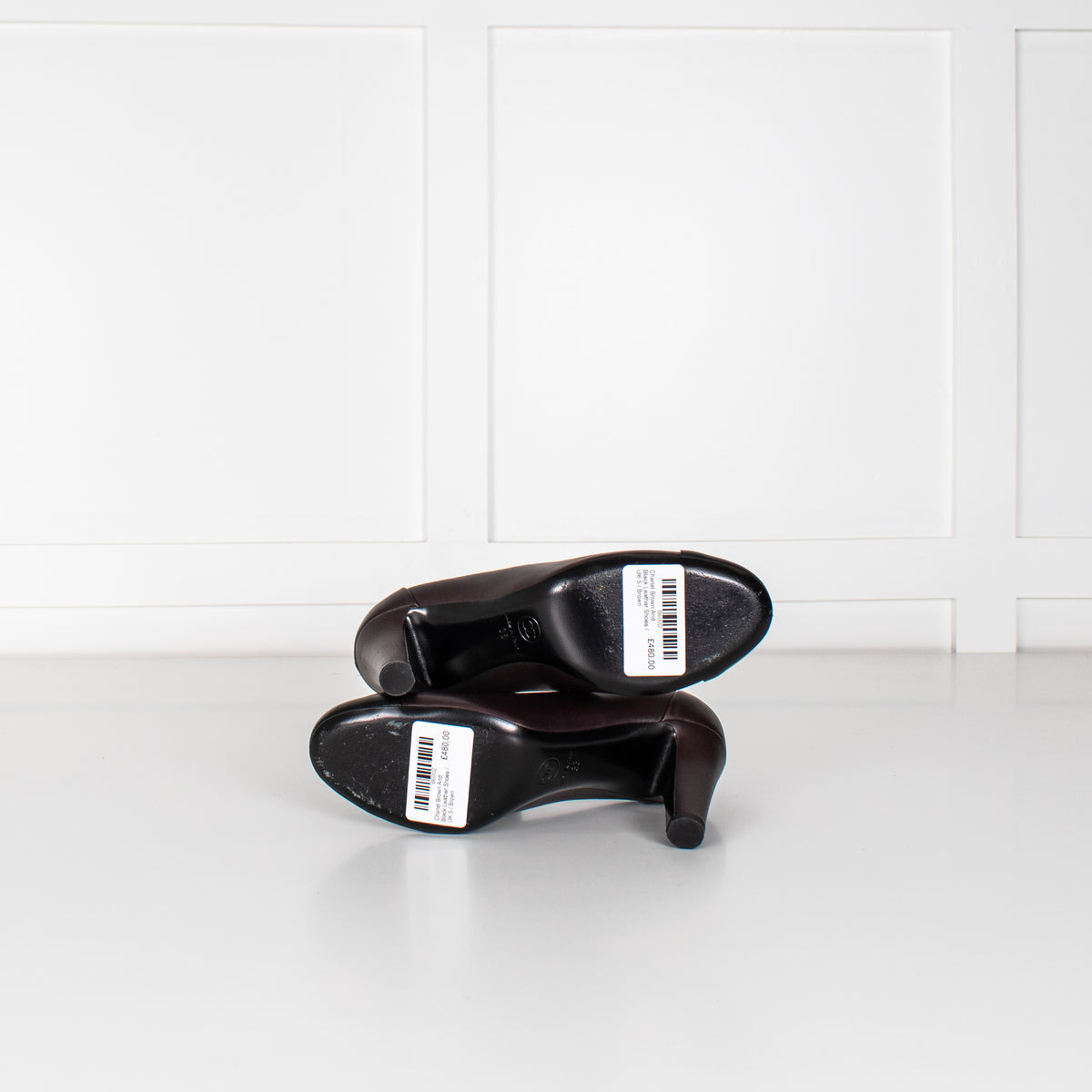 Chanel Brown And Black Leather Shoes