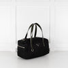 Prada Black Boston Nylon With Green Patent Leather Handles Mini Bag