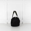 Prada Black Boston Nylon With Green Patent Leather Handles Mini Bag
