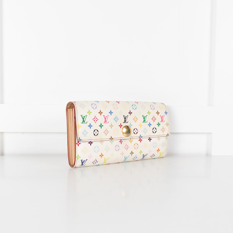 Louis Vuitton Colourful Monogram Fold Wallet