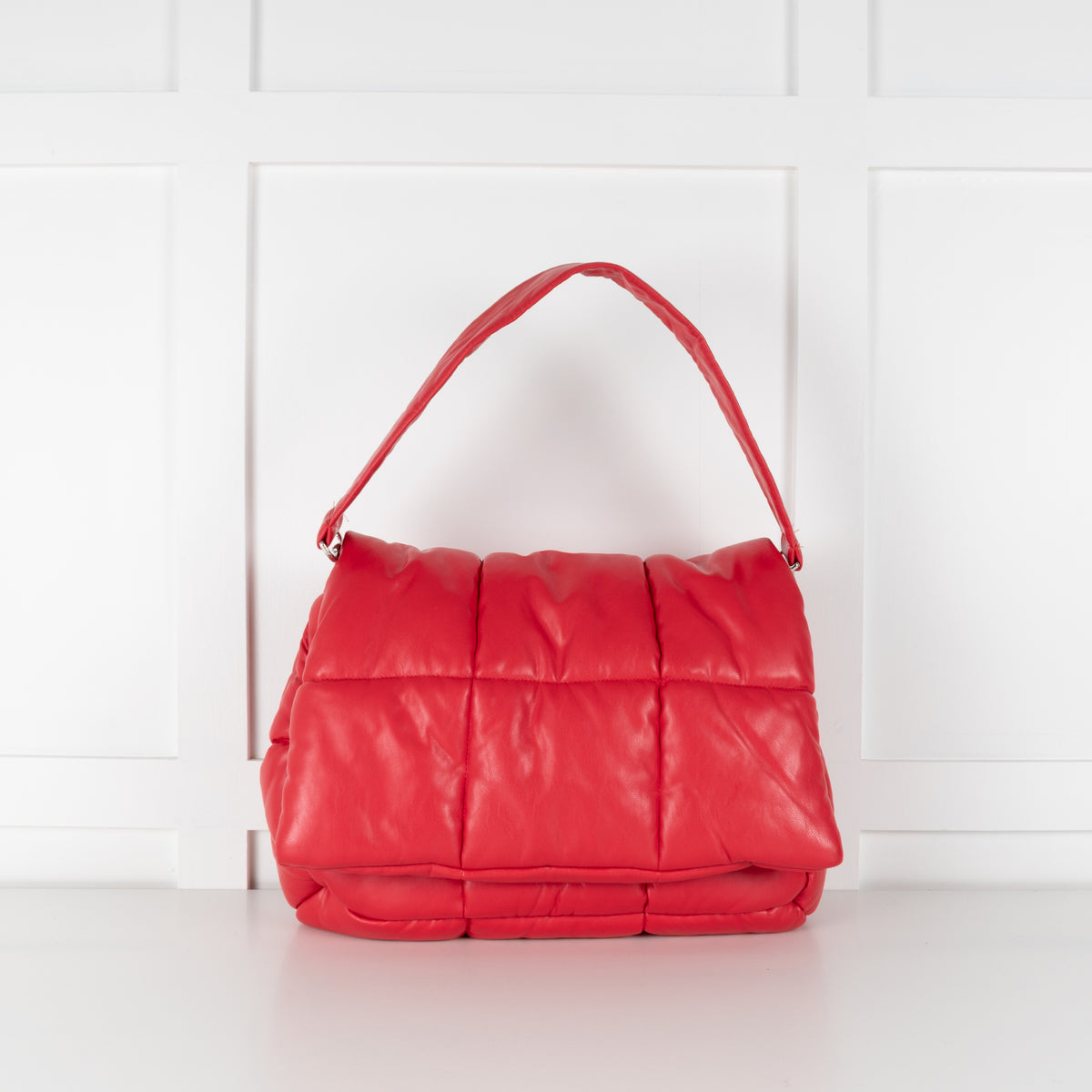Stand Studio Red Quilted Bag W/ Detachable Strap