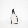 Lanvin Black Cream Trilogy Leather Tote Bag