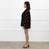La Double J Black Bronze Floral Blazer Jacket