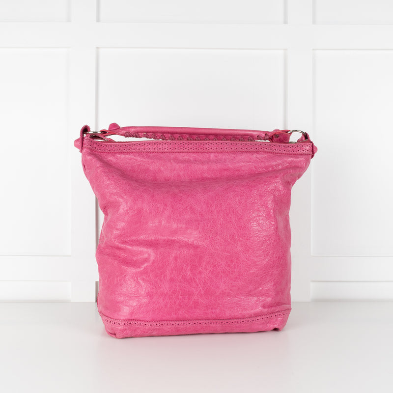 Balenciaga Pink Motocross Classic Shoulder Bag