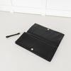 Max Mara Black Grey Animal Ponyskin Large Clutch