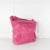 Balenciaga Pink Motocross Classic Shoulder Bag