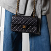 Chanel Small Black Double Flap Vintage Bag