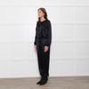 Ridley Black Silk Elasticated Waist Jumpsuit