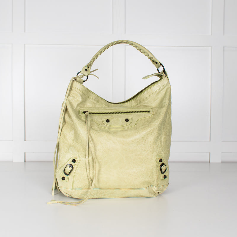 Balenciaga Motocross Light Green Bag