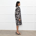 La Double J Black Lilac Gold Jacquard Coat
